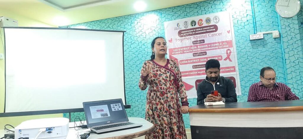 ক্যান্সার সচেতনতা কার্য্যক্রম রাধামাধব কলেজে ক্যান্সার সচেতনতা কার্য্যক্রম রাধামাধব কলেজে