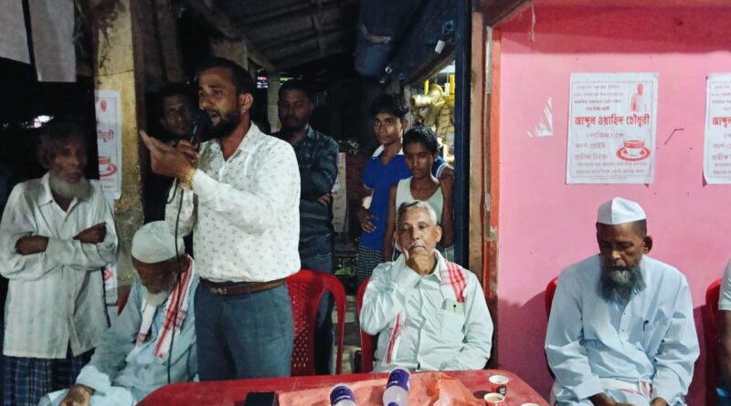 গোঁসাইপুর আঞ্চলিক পঞ্চায়েতের নির্দল প্রার্থী আব্দুল ওয়াহিদ চৌধুরীর জোরদার প্রচার
