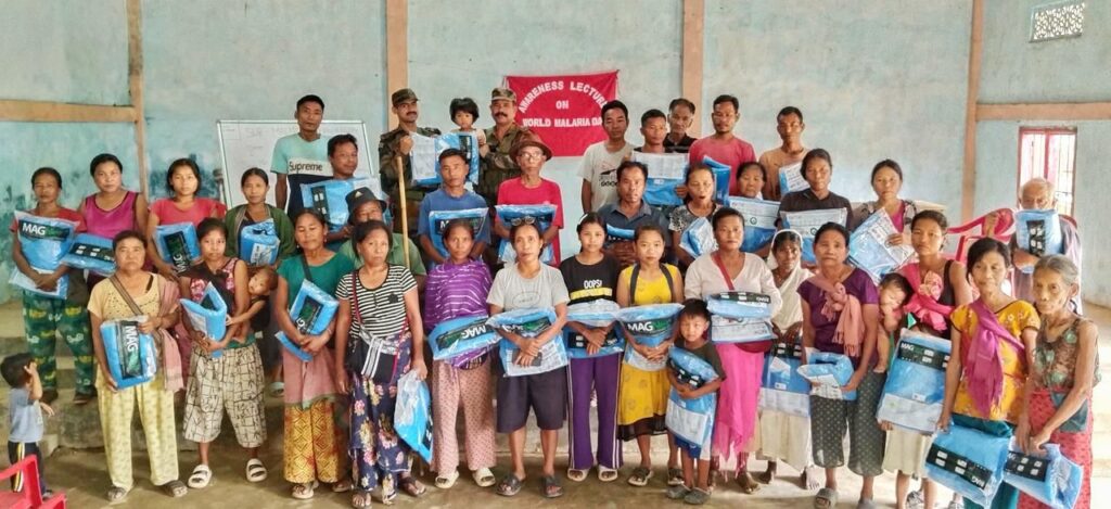 বিশ্ব ম্যালেরিয়া দিবসে স্প্রে ও মশারি বিতরণ আসাম রাইফেলসের বিশ্ব ম্যালেরিয়া দিবসে স্প্রে ও মশারি বিতরণ আসাম রাইফেলসের