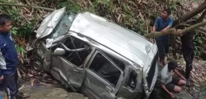গভীর খাদে বাহন, মৃত্যু বাবা ও ছেলের, আহত মহিলা গভীর খাদে বাহন, মৃত্যু বাবা ও ছেলের, আহত মহিলা