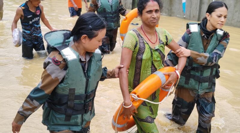 ডিমাপুর সহ বহু অঞ্চল প্লাবিত, উদ্ধার ৩৩জনকে