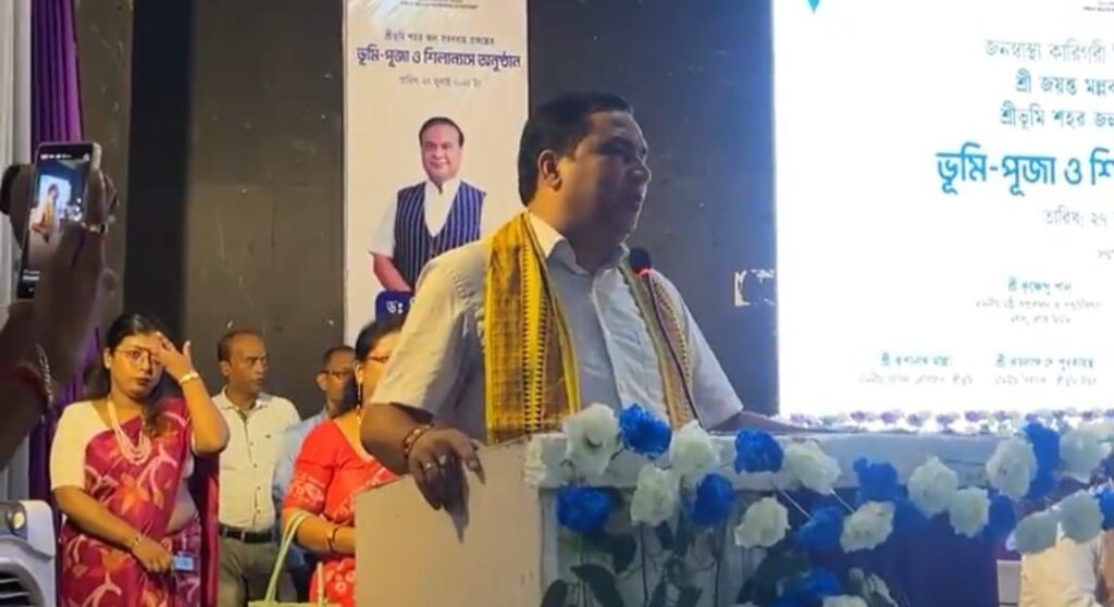 শ্রীভূমিতে ৮১ কোটি টাকার নতুন জল প্রকল্পের শিলান্যাস জয়ন্তর শ্রীভূমিতে ৮১ কোটি টাকার নতুন জল প্রকল্পের শিলান্যাস জয়ন্তর