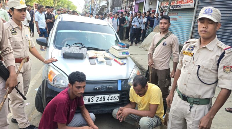 পাথারকান্দিতে মাদক সহ ধৃত দুই পাচারকারী