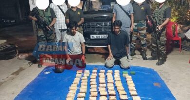 সোনাবাড়িঘাট থেকে হেরোইন সহ মণিপুরের দুই যুবককে আটক আসাল রাইফেলসের